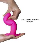 Дилдо з присоскою Adrien Lastic Hitsens 4 Pink, відмінно для страпона, діаметр 3,7см, довжина 17,8см - мініатюра 3