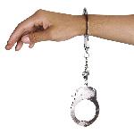 Наручники металеві Adrien Lastic Handcuffs Metallic (поліцейські) - мініатюра 3