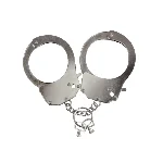 Наручники металеві Adrien Lastic Handcuffs Metallic (поліцейські) - мініатюра 1