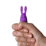 Віброкуля Adrien Lastic Pocket Vibe Rabbit Purple зі стимулювальними вушками - мініатюра 3