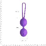 Вагінальні кульки Adrien Lastic Geisha Lastic Balls Mini Violet (S), діаметр 3,4 см, маcа 85 г - мініатюра 4