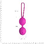 Вагінальні кульки Adrien Lastic Geisha Lastic Balls Mini Magenta (S), діаметр 3,4 см, вага 85 г - мініатюра 4