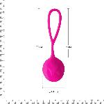 Вагінальні кульки Adrien Lastic Geisha Lastic Balls Mía Magenta (L), діаметр 4 см, маса 42 г - мініатюра 4