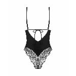 Тедді Obsessive Lobellis teddy, XS/S, чорне, ліф з м’якою чашкою, відкрита спина, низ-стрінги - мініатюра 5