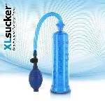 Вакуумна помпа XLsucker Penis Pump Blue для члена довжиною до 18см, діаметр до 4 см - мініатюра 1