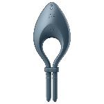 Ерекційне смарт-віброкільце ласо з регулюванням розміру Satisfyer Bullseye Dark Blue - мініатюра 3