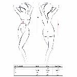 Боді з дуже глибоким декольте Passion DARYL BODY S/M, black - мініатюра 7