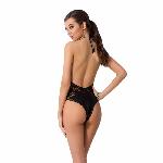 Боді з дуже глибоким декольте Passion DARYL BODY XXL/XXXL, black - мініатюра 2