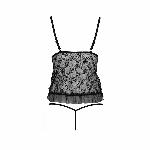 Боді монокіні з відкритими грудьми Passion JUSTINA BODY L/XL, black - мініатюра 4