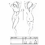 Боді Passion MELANIA BODY S/M, black - мініатюра 5