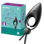 Ерекційне віброкільце-ласо з регулюванням розміру Satisfyer Sniper Black - мініатюра 2