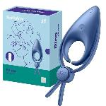 Ерекційне віброкільце-ласо з регулюванням розміру Satisfyer Sniper Blue - мініатюра 2