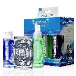 Мастурбатор Fleshlight Quickshot Vantage Value Pack: змазка і засіб для чищення - мініатюра 2
