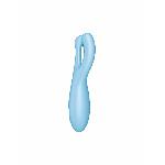Кліторальний смарт-вібратор Satisfyer Threesome 4 Blue з трьома пальчиками - мініатюра 3