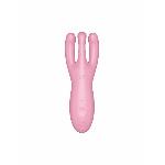 Кліторальний смарт-вібратор Satisfyer Threesome 4 Pink з трьома пальчиками - мініатюра 4