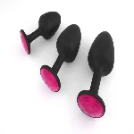 Анальна пробка Dorcel Geisha Plug Ruby L з кулькою всередині, створює вібрації, макс. діаметр 4 см - мініатюра 1