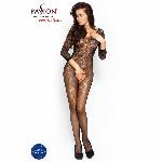 Бодістокінг Passion BS007 black, комбінезон, закриті плечі, рукав 3/4 - мініатюра 6