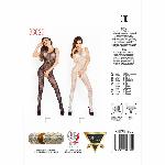 Бодістокінг Passion BS020 black, комбінезон, фантазійний візерунок - мініатюра 2