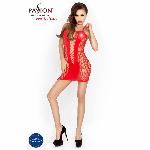 Бодістокінг Passion BS027 red, сукня-сітка на бретелях, дуже відверта - мініатюра 5