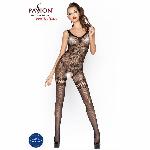 Бодістокінг Passion BS045 black, комбінезон, імітація панчіх і боді - мініатюра 6