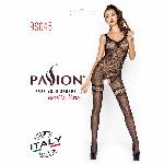 Бодістокінг Passion BS045 black, комбінезон, імітація панчіх і боді - мініатюра 3