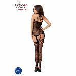Бодістокінг Passion BS056 black, комбінезон, імітація панчох - мініатюра 4