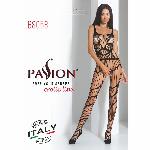 Бодістокінг Passion BS058 black, комбінезон, дуже повітряний - мініатюра 7