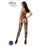 Бодістокінг Passion BS059 black, комбінезон, імітація панчіх - мініатюра 4