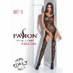 Бодістокінг Passion BS061 black, комбінезон, імітація панчіх - мініатюра 7