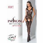 Сітчастий бодістокінг Passion BS062 One Size, Black, комбінезон, імітація панчіх, відкритий доступ - мініатюра 7