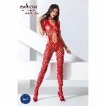Сексуальний бодістокінг Passion BS065 One Size, Red, комбінезон, велика сітка - мініатюра 2