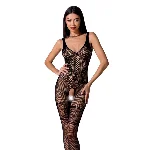 Бодістокінг Passion BS069 black, комбінезон, імітація панчіх і боді - мініатюра 1
