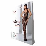Бодістокінг Passion BS069 black, комбінезон, імітація панчіх і боді - мініатюра 7