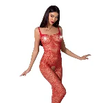 Бодістокінг Passion BS071 red, комбінезон на бретелях - мініатюра 1