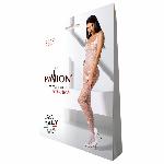Бодістокінг Passion BS071 white, комбінезон на бретелях - мініатюра 5