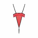 Боді з високим вирізом стегна Passion Exclusive AKITA BODY L/XL, red - мініатюра 6