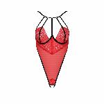 Боді з високим вирізом стегна Passion Exclusive AKITA BODY L/XL, red - мініатюра 5