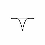 Трусики мереживні з доступом Passion Exclusive VIOLANTE THONG L/XL, black - мініатюра 2