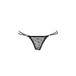 Трусики на зав'язочках з боків Passion Exclusive ZITA THONG XXL/XXXL, black - мініатюра 4