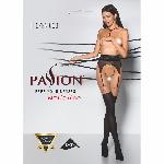 Еротичні колготки Passion TIOPEN 003 3/4 (20/40 den), nero, імітація панчох і пояса - мініатюра 5