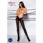 Еротичні колготки Passion TIOPEN 005 1/2 (60 den), nero, з вирізом, оригінальний пояс - мініатюра 3