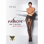 Еротичні колготки Passion TIOPEN 006 3/4 (30 den), nero, з вирізом, імітація трусиків - мініатюра 5