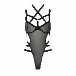 Боди-монокини Passion Exclusive HAGAR BODY XXL/XXXL, black - мініатюра 5
