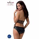 Боді монокіні під латекс Passion Exclusive LAMIS BODY L/XL, black - мініатюра 2