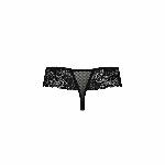 Трусики Passion Exclusive ABLA THONG L/XL, black - мініатюра 6