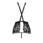 Комплект білизни Passion Exclusive INDRA SET OpenBra S/M, black, стрінги, портупея з бахромою - мініатюра 6