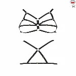 Бюстгальтер-стрепи Passion Exclusive ARMANDA BRA XXL/XXXL, black - мініатюра 1
