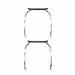 Пояс-стрепи з підв'язками для панчох Passion Exclusive MEGGY GARTER BELT S/M, black - мініатюра 2