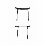 Пояс-стрепи для панчіх Passion Exclusive SHELLY GARTER BELT L/XL, black - мініатюра 2