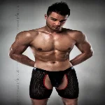 Чоловічі трусики-шорти Passion 012 THONG black XXL/XXXL - мініатюра 1